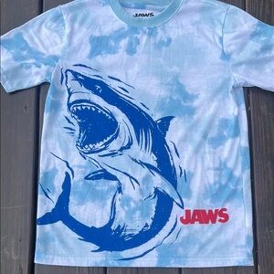 Kids Blue Shark Graphic T-Shirt